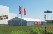 Aluminiumzelthalle